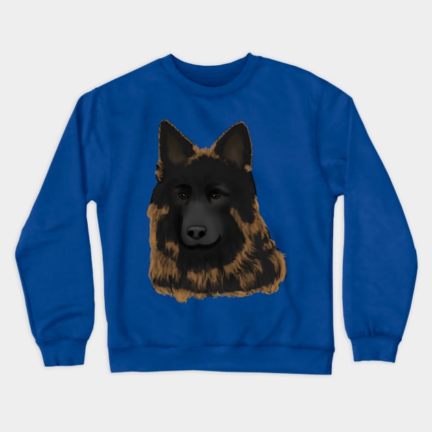 Bohemian Shepherd Dog (Large Design) Crewneck Sweatshirt by Aeriskate